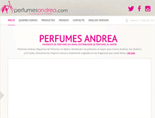 Tablet Screenshot of perfumesandrea.com